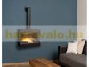 Electric fireplace 60x50x30 cm nostalgic wall-mounted visual fireplace 3D flame effect