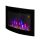 Electric fireplace 65x11x52 cm LED wall display fireplace with 7 adjustable colors