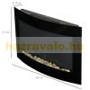 Electric fireplace 65x11x52 cm LED wall display fireplace with 7 adjustable colors