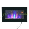 Electronic wall fireplace with LED flame effect, heating function (1000W/2000W)