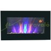 Electronic wall fireplace with LED flame effect, heating function (1000W/2000W)