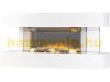 Electric fireplace 81x41x20 cm wall-mounted white visual fireplace 3D flame effect