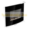 Elektromos kandalló 89x13x48 cm LED fali látványkandalló 7 különböző színnel