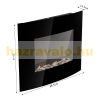 Electric fireplace 89x13x48 cm LED wall display fireplace with 7 different colors