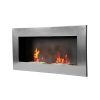 Bioethanol fireplace 110x54x14 cm 2x1.5 l smoke-free wall-mounted bio fireplace 