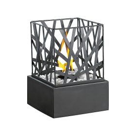   Bioetanol kandalló 20x20x29 cm füstmentes kültéri asztali kandalló modern asztali dekoráció