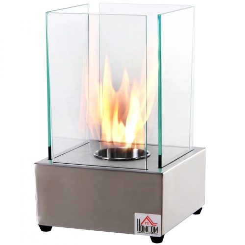 Bioethanol fireplace 20x20x33 cm 0.4l smokeless desktop bio fireplace