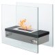 Bioethanol fireplace 47x20x40 cm 1.5l smoke-free desktop bio-fireplace for indoor and outdoor use