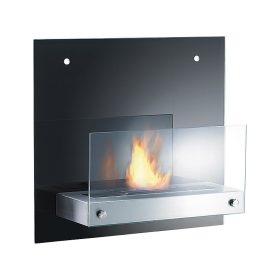   Bioetanol kandalló 50x45x16 cm füstmentes dekoratív fali kandalló tükörüveg hátfallal