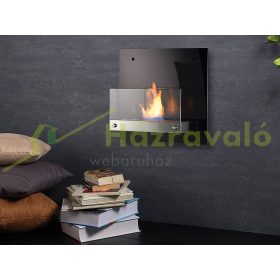   Bioetanol kandalló 50x45x16 cm füstmentes dekoratív fali kandalló tükörüveg hátfallal
