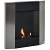 Bioethanol fireplace 72x11x72 cm 0.7 l smoke-free wall-mounted bio fireplace