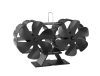 12 blade fireplace fan between 60-350°C heat driven stove fan thermoelectric fan