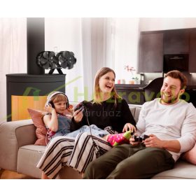   12 lapátos kandalló ventilátor 60-350°C között hővel hajtott kályha ventilátor termoelektromos ventilátor