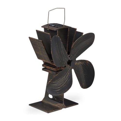 Kandalló ventilátor vintage stílusú kályhaventilátor hővel hajtott 4 lapátos kandallóventilátor