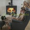 Kandalló ventilátor vintage stílusú kályhaventilátor hővel hajtott 4 lapátos kandallóventilátor