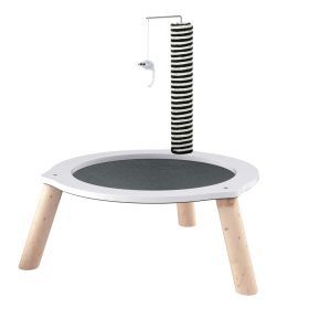   Macskaágy, kaparó oszlop és játék kaparófa 56x56x62,5 cm