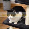 Cat scratching post climbing tree for cats plush dark gray 40x35x72 cm