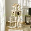 Cat scratching post 60x40x131 cm scratching post natural multi-level cat furniture with cat house and toy