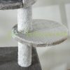 Cat scratching post adjustable height 60x40x225-255 cm scratching post gray multi-level cat furniture