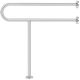 Stainless handrail stand-up support bar for disabled elderly 3-point 80 cm high inox acid-resistant steel