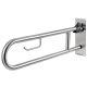 Folding bathroom toilet handrail stainless stand-up handrail for disabled elderly 77.5 cm long inox