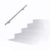Lépcsőkorlát rozsdamentes acél kapaszkodó 100 cm korlát átmérője 40 mm