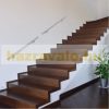 Stair railing stainless steel handrail 100 cm railing diameter 40 mm for indoor and outdoor use