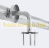 Stair railing stainless steel handrail 100 cm railing diameter 40 mm for indoor and outdoor use