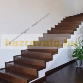 Lépcsőkorlát rozsdamentes acél kapaszkodó 150 cm korlát átmérője 40 mm