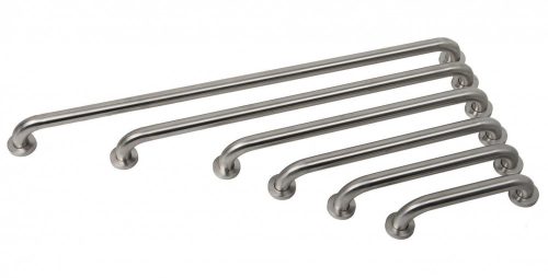 Inox shower handrail 30 cm Standing handrail Brushed, matt stainless steel handrail for disabled elderly 