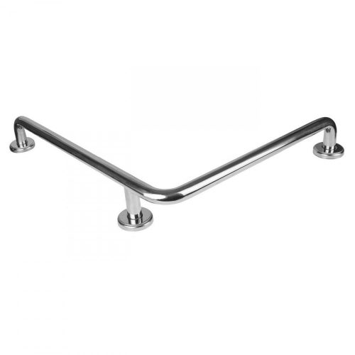 Stainless handrail stand-up handrail support right-angled bent for elderly people with mobility impairments inox acid-resistant steel