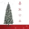 Műfenyő 150 cm 630 ág, 37 toboz, havas ágú karácsonyfa tűzálló kivitel