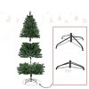 Műfenyő 180 cm élethű, keskeny kialakítású karácsonyfa 724 ág, stabil fém talppal