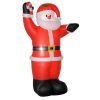 Felfújható karácsonyi dekoráció 240 cm Mikulás LED világítással és cukorpálcával