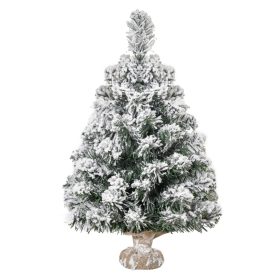   Mini műfenyő 60 cm havas hatású karácsonyfa beltéri karácsonyfa talppal