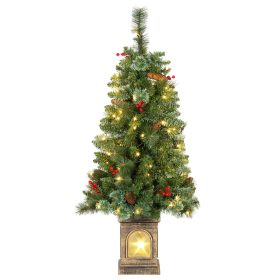   Műfenyő 120 cm beépített LED világítással, 8 fényprogrammal és 214 ággal