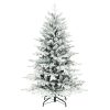 Műfenyő karácsonyfa 150 cm, havas hatású, 1162 ággal, összecsukható fém talppal