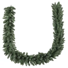   Műfenyő karácsonyi girland 270 cm hosszú, 216 ágas, havas hatású, hajlítható vázzal, zöld színben
