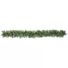 Karácsonyi műfenyő girland 180 cm hosszú, 162 ágas, 8 tobozzal díszített, zöld színű, hajlítható vázas dekoráció