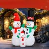 Felfújható hóember család 180 cm magas, LED világítással, IP44 kültéri kivitel