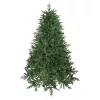 Műfenyő 210 cm élethű európai mű lucfenyő, összecsukható ágakkal és fa talppal