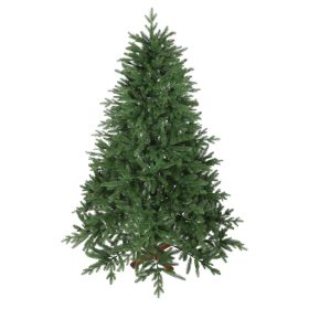   Műfenyő 210 cm élethű európai mű lucfenyő, összecsukható ágakkal és fa talppal