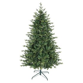   Műfenyő karácsonyfa 180 cm magas, 1660 ággal, élethű fenyőforma fém talppal