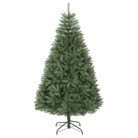 Műfenyő karácsonyfa 180 cm magas, 1687 ággal, összecsukható fém talppal, tűzálló anyagból