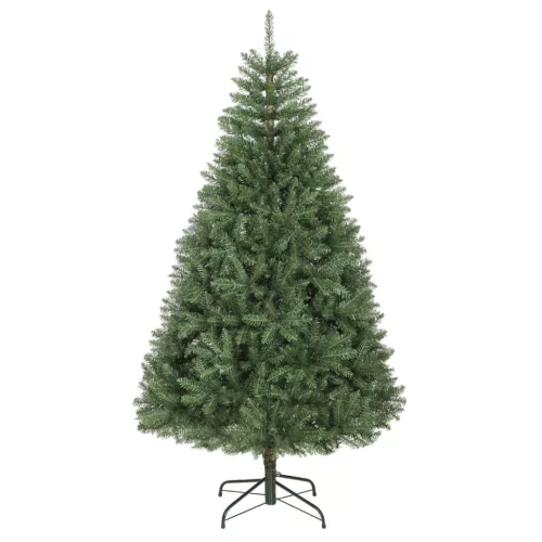 Műfenyő karácsonyfa 180 cm magas, 1687 ággal, összecsukható fém talppal, tűzálló anyagból
