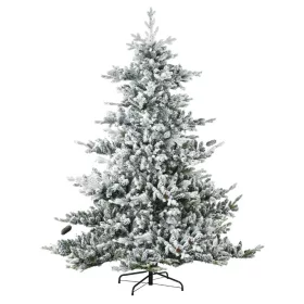   Műfenyő 180 cm havas hatású karácsonyfa dús koronával, élethű megjelenéssel, tobozokkal díszítve