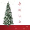 Havas műfenyő 180 cm világoszöld karácsonyfa 630 ág, 37 toboz