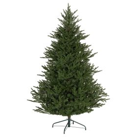   Karácsonyfa 183 cm valósághű megjelenés stabil fém állvánnyal