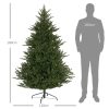 Karácsonyfa 183 cm valósághű megjelenés stabil fém állvánnyal