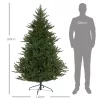 Karácsonyfa 183 cm valósághű megjelenés, tűzálló anyag, stabil fém állvánnyal